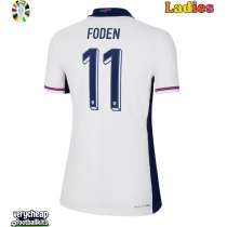 England Phil Foden #11 Replica Home Shirt Ladies Euro 2024 Short Sleeve